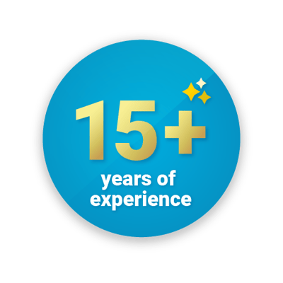 15+ years experience