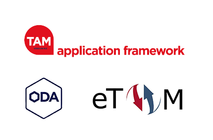 TAM, ODA, ETOM logos